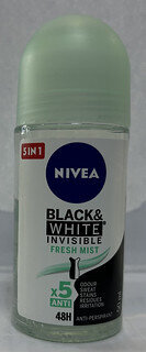 NIVEA ROLL-ON INVIS BLK &amp; WHT F/MIN   50ML
