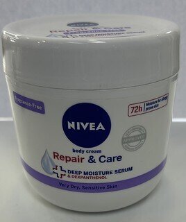 NIVEA REPAIR &amp;  CARE FRAGRANCE FREE BODY CREAM  400ML