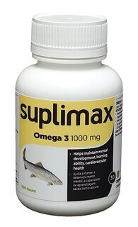 SUPLIMAX OMEGA 3 1000MG CAPSULES 1000 30