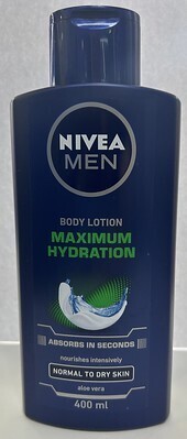 NIVEA FOR MEN MAX HYDRATION LOTION  400ML