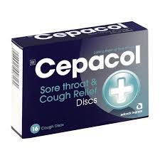 CEPACOL COUGH DISCS LOZENGES  16