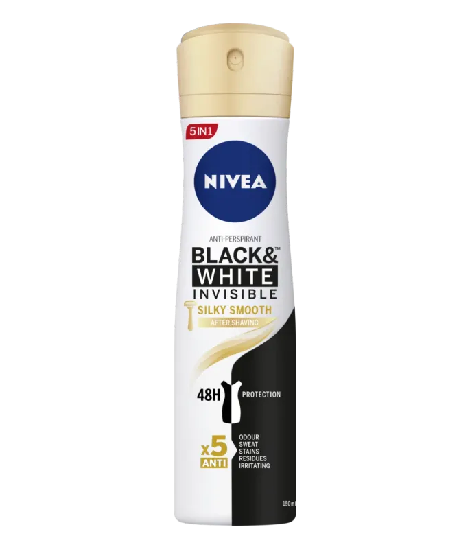 NIVEA BLACK&amp;WHITE INV SILKY SMOOTH   150ML