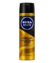 NIVEA MEN DEEP FRAGRANCE SPRAY SUCC   150ML