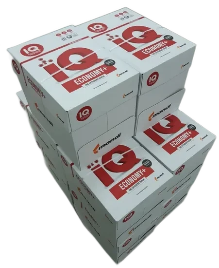 Mondi IQ Economy+  A4 paper, 80 GSM, one Box of 5 Reams