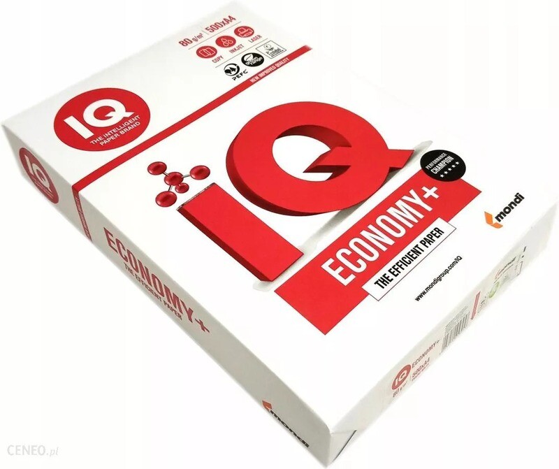 Mondi IQ Economy+  A4 paper, 80 GSM, one Ream
of 500 Sheets