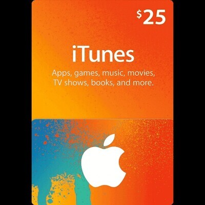 $25 Apple iTunes Gift Card (US | Scan)