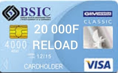 20 000F Visa Card Reload