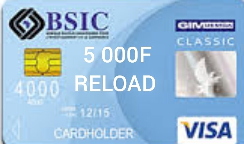 5 000F Visa Card Reload