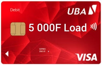 5 000F UBA visa card Reload