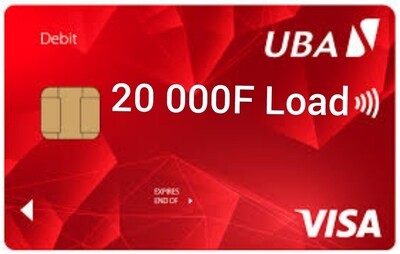 20 000F UBA Visa Card Reload