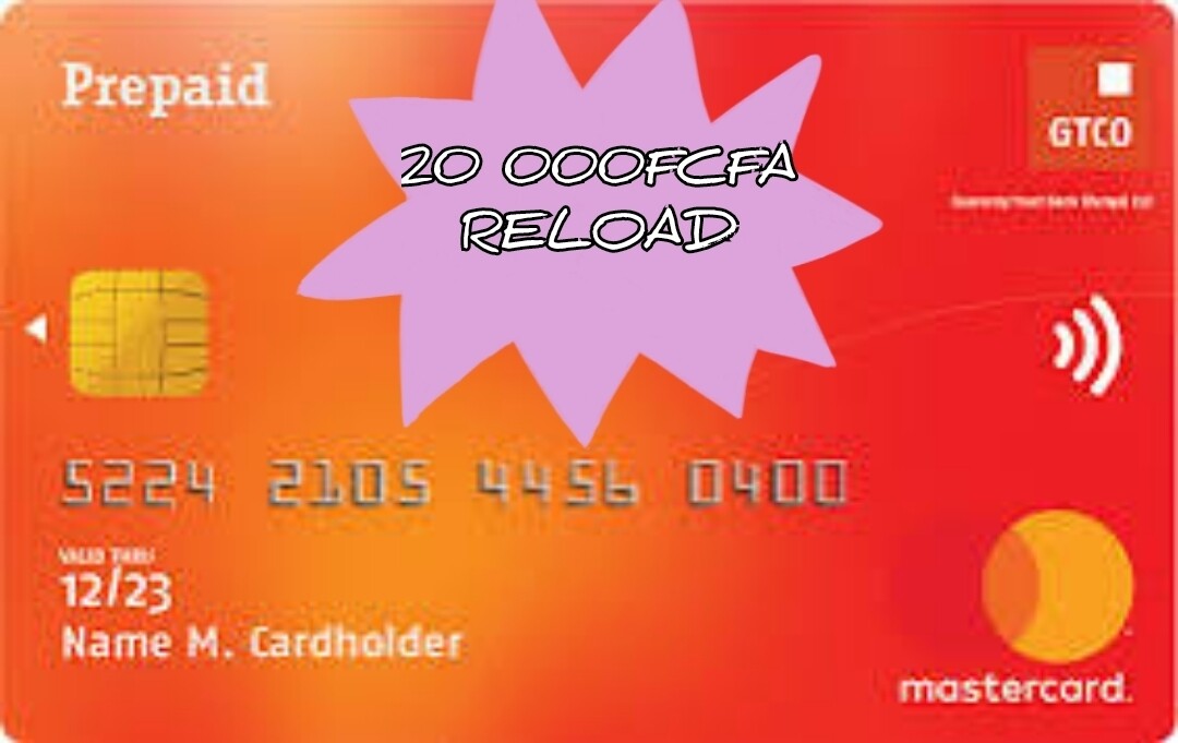 20 000F GTBank MasterCard Reload