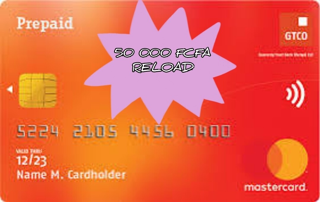 50 000F GTBank MasterCard Reload