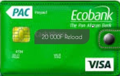 20 000F CashXpress Visa Card Reload