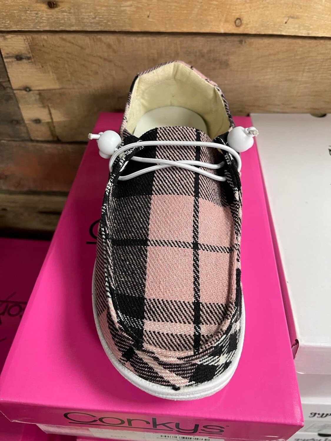 Kayak Pink Flannel Shoes