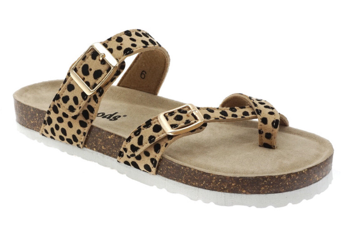 Summer Sandals, Colour: Cheetah Suede, Size: 7