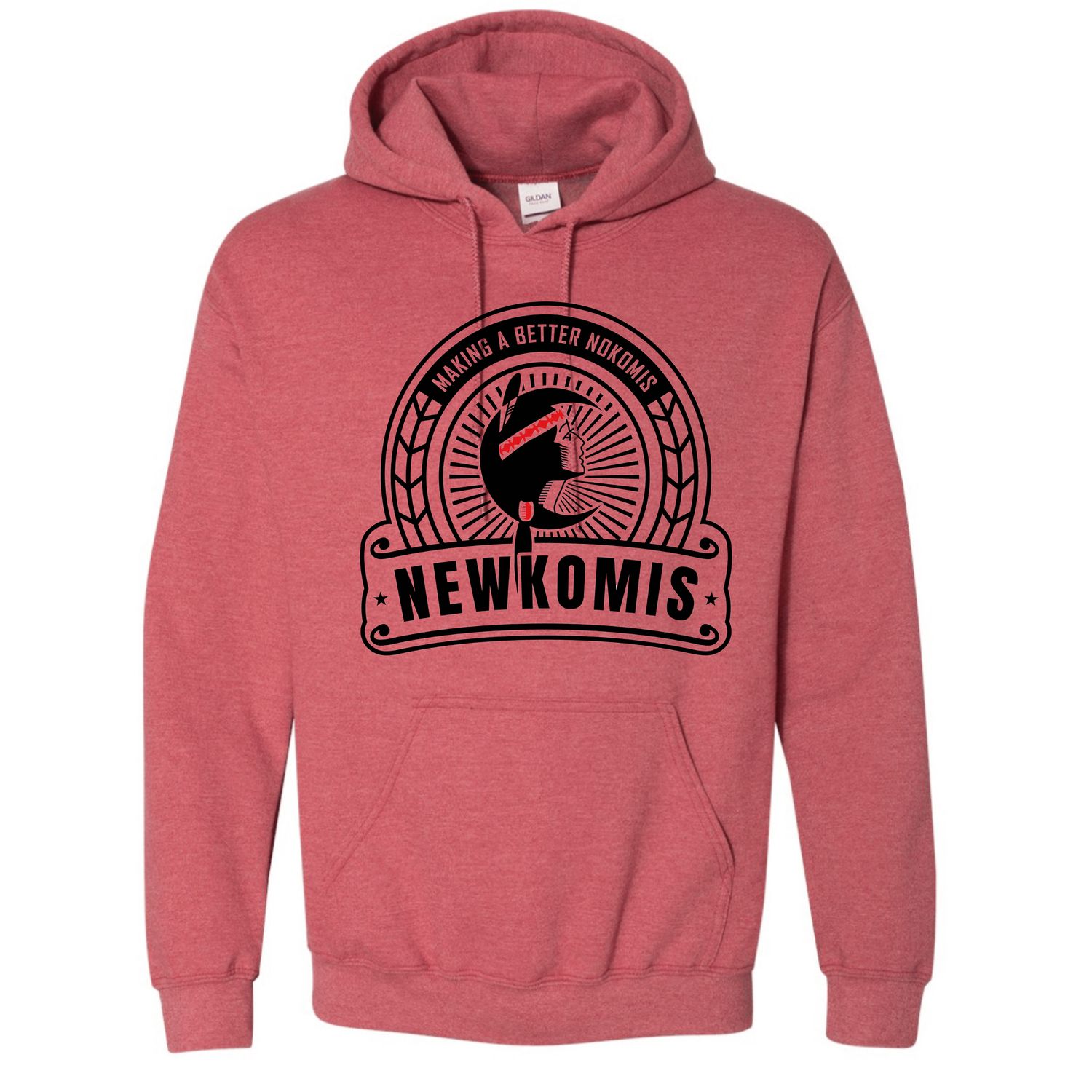 Newkomis Sweatshirt/T-shirt (Pre-order), Style: Hoodie, Colour: Heather Red, Size: Small