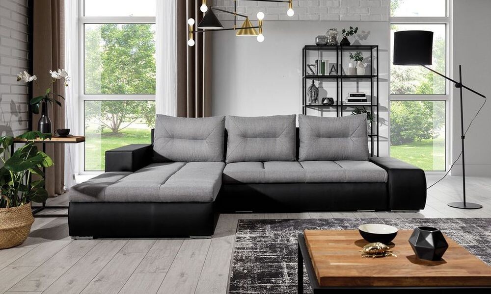 PlushSofaSleeper Corner Sofa bed with Storage S21/S11