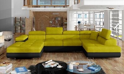 DreamCushion U shaped sofa bed with storage K11/S11