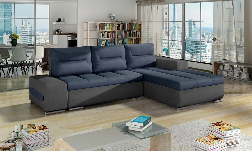 PlushSofaSleeper Corner Sofa bed with Storage S76/S93