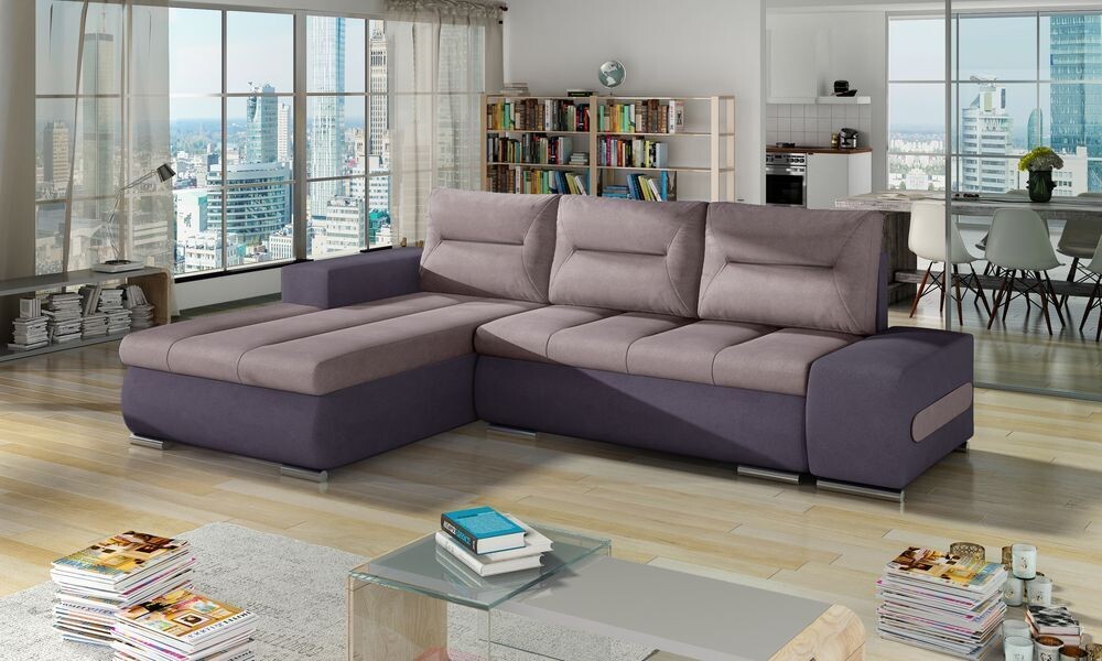 PlushSofaSleeper Corner Sofa bed with Storage S61/S65