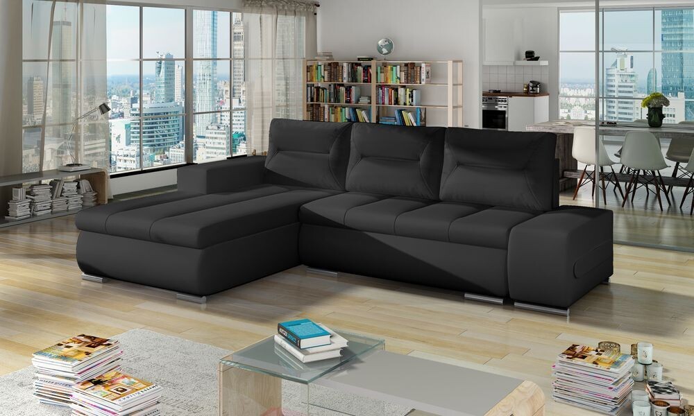 PlushSofaSleeper Corner Sofa bed with Storage S11
