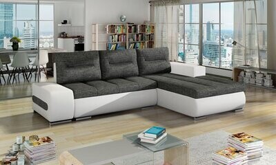 PlushSofaSleeper Corner Sofa bed with Storage S05/S17
