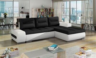PlushSofaSleeper Corner Sofa bed with Storage S14/S17