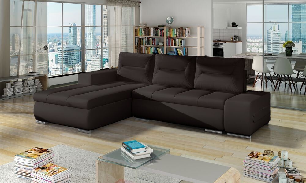 PlushSofaSleeper Corner Sofa bed with Storage S66