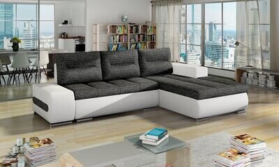 PlushSofaSleeper Corner Sofa bed with Storage B02/S17