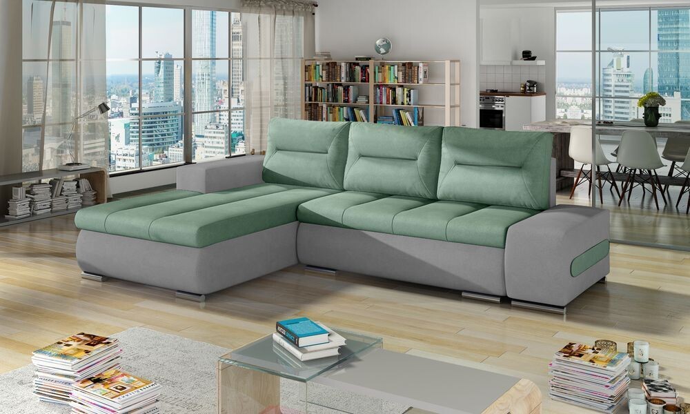 PlushSofaSleeper Corner Sofa bed with Storage S34/S83