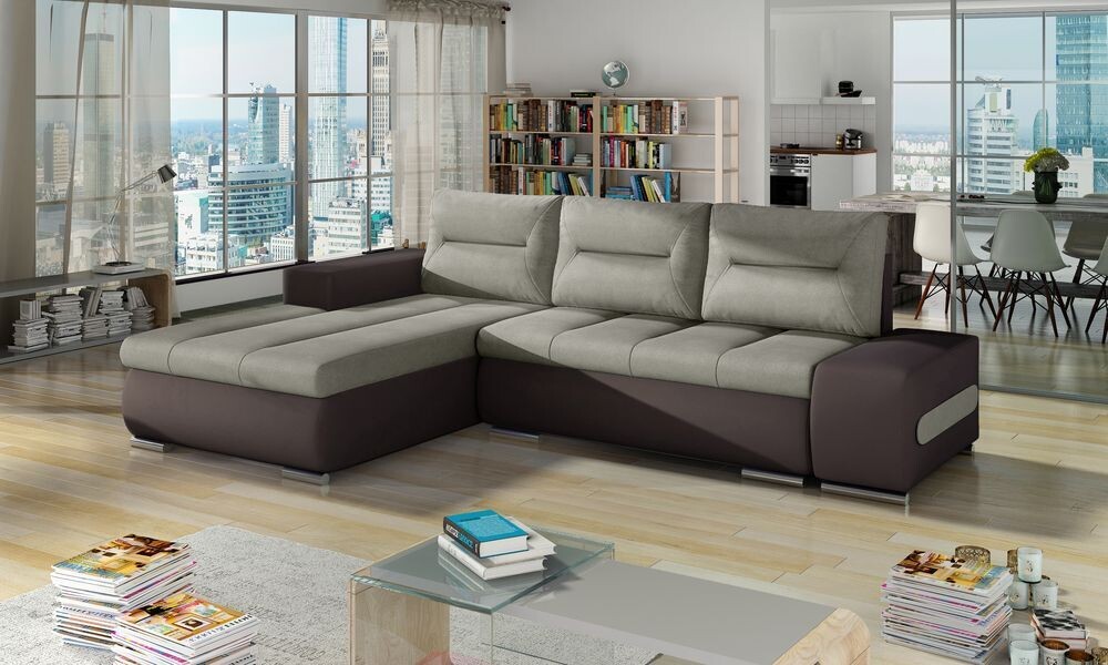 PlushSofaSleeper Corner Sofa bed with Storage S13/S66