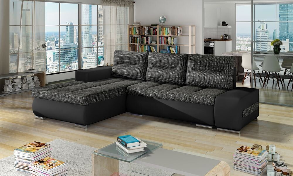 PlushSofaSleeper Corner Sofa bed with Storage B02/S11