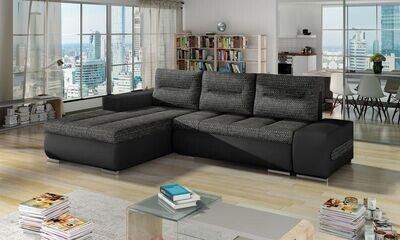 PlushSofaSleeper Corner Sofa bed with Storage B02/S11