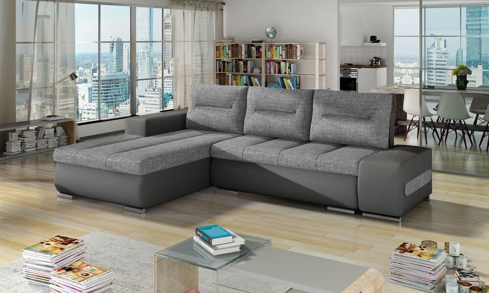 PlushSofaSleeper Corner Sofa bed with Storage S21/S29