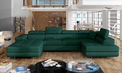 DreamCushion U shaped sofa bed with storage K19