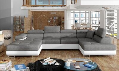 DreamCushion U shaped sofa bed with storage S05/S17