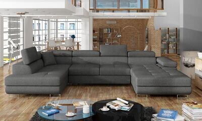 DreamCushion U shaped sofa bed with storage I96