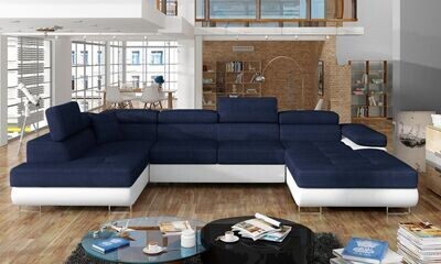 DreamCushion U shaped sofa bed with storage K09/S17