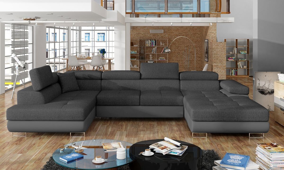 DreamCushion U shaped sofa bed with storage I96/S29