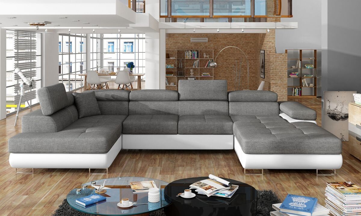 DreamCushion U shaped sofa bed with storage S05/S17