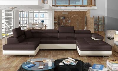 DreamCushion U shaped sofa bed with storage S26/S33
