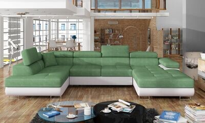 DreamCushion U shaped sofa bed with storage S34/S17