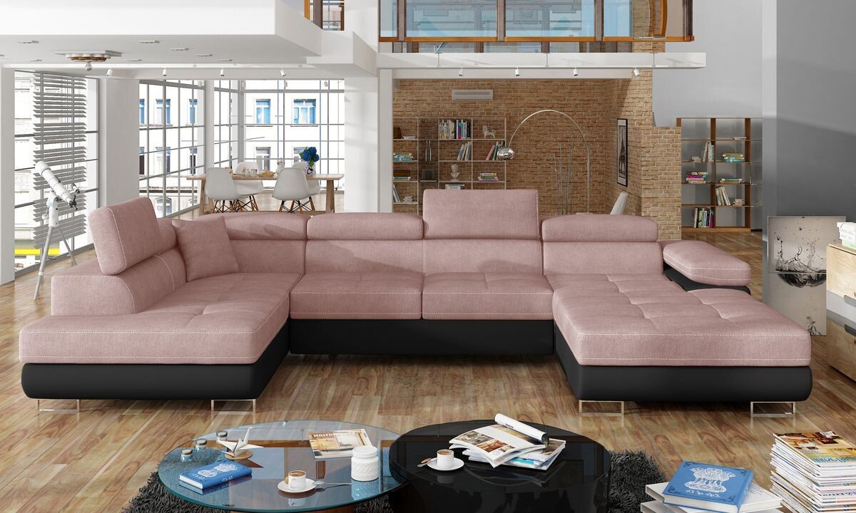 DreamCushion U shaped sofa bed with storage O91/S11