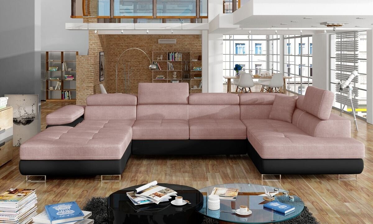 DreamCushion U shaped sofa bed with storage O91/S11