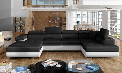 DreamCushion U shaped sofa bed with storage S14/S17
