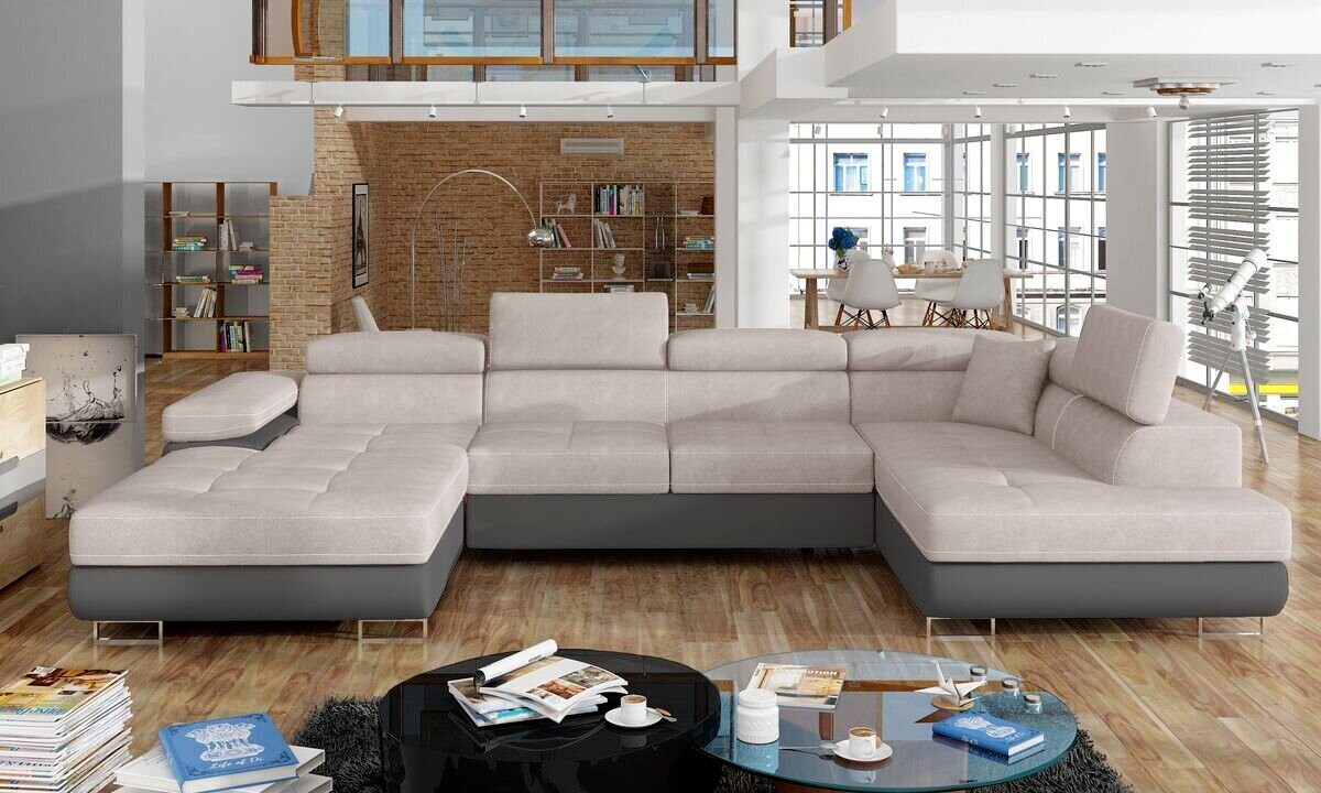 DreamCushion U shaped sofa bed with storage S83/S29