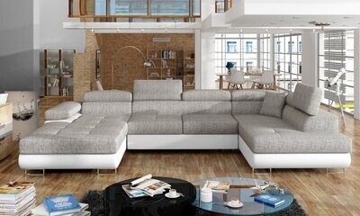 DreamCushion U shaped sofa bed with storage B01/S17