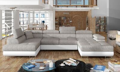DreamCushion U shaped sofa bed with storage B01/S17