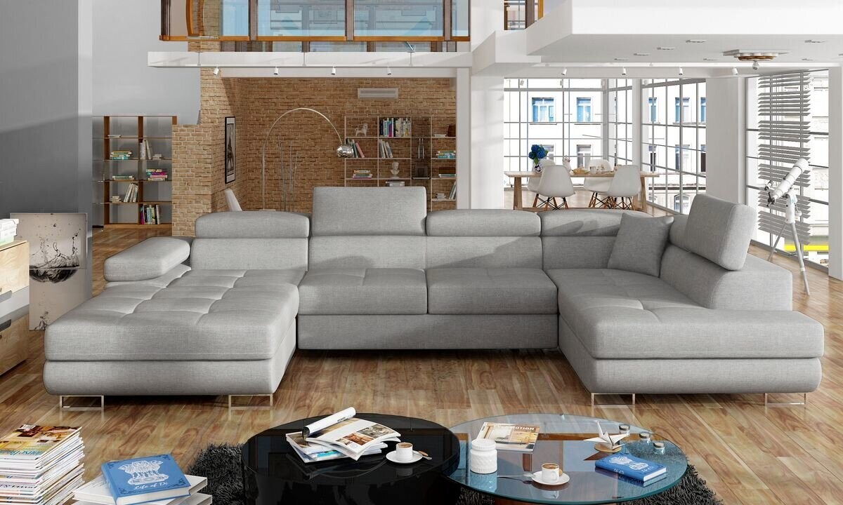 DreamCushion U shaped sofa bed with storage C