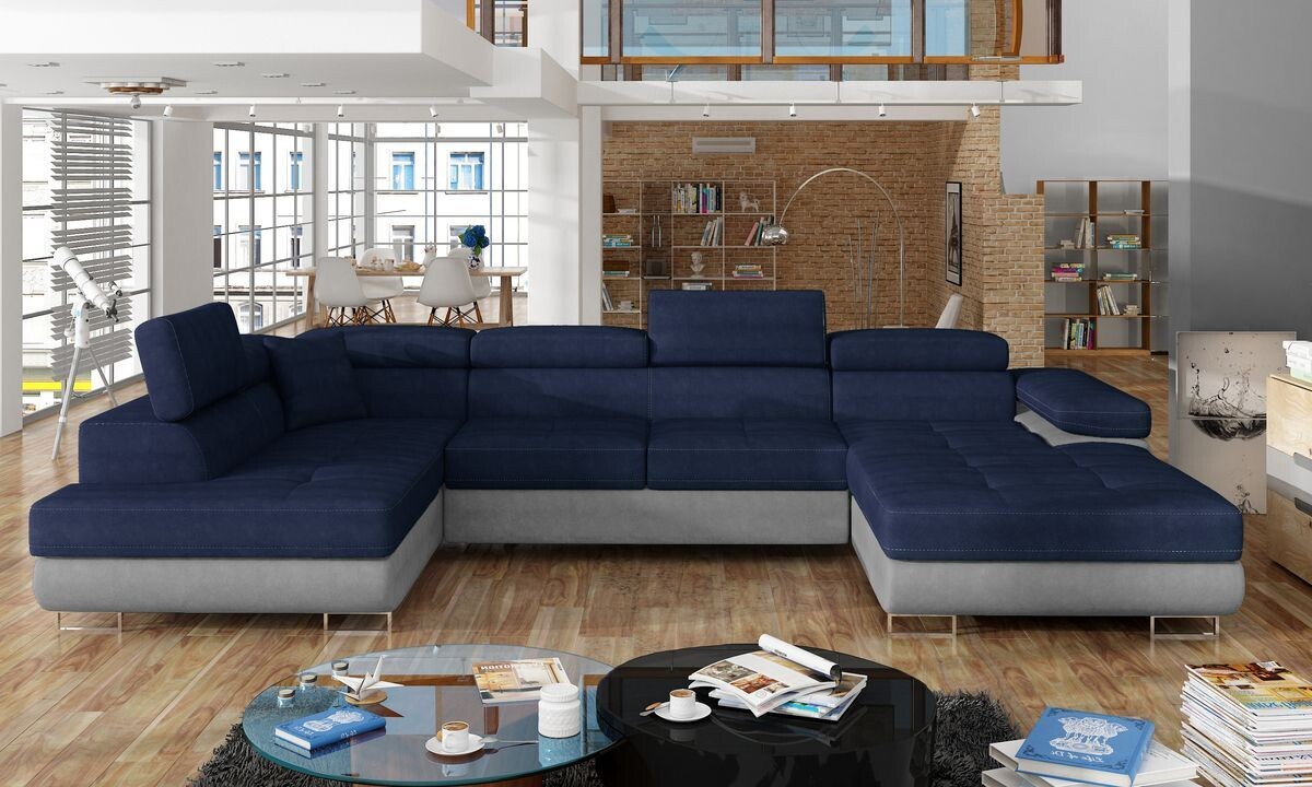 DreamCushion U shaped sofa bed with storage K09/P05